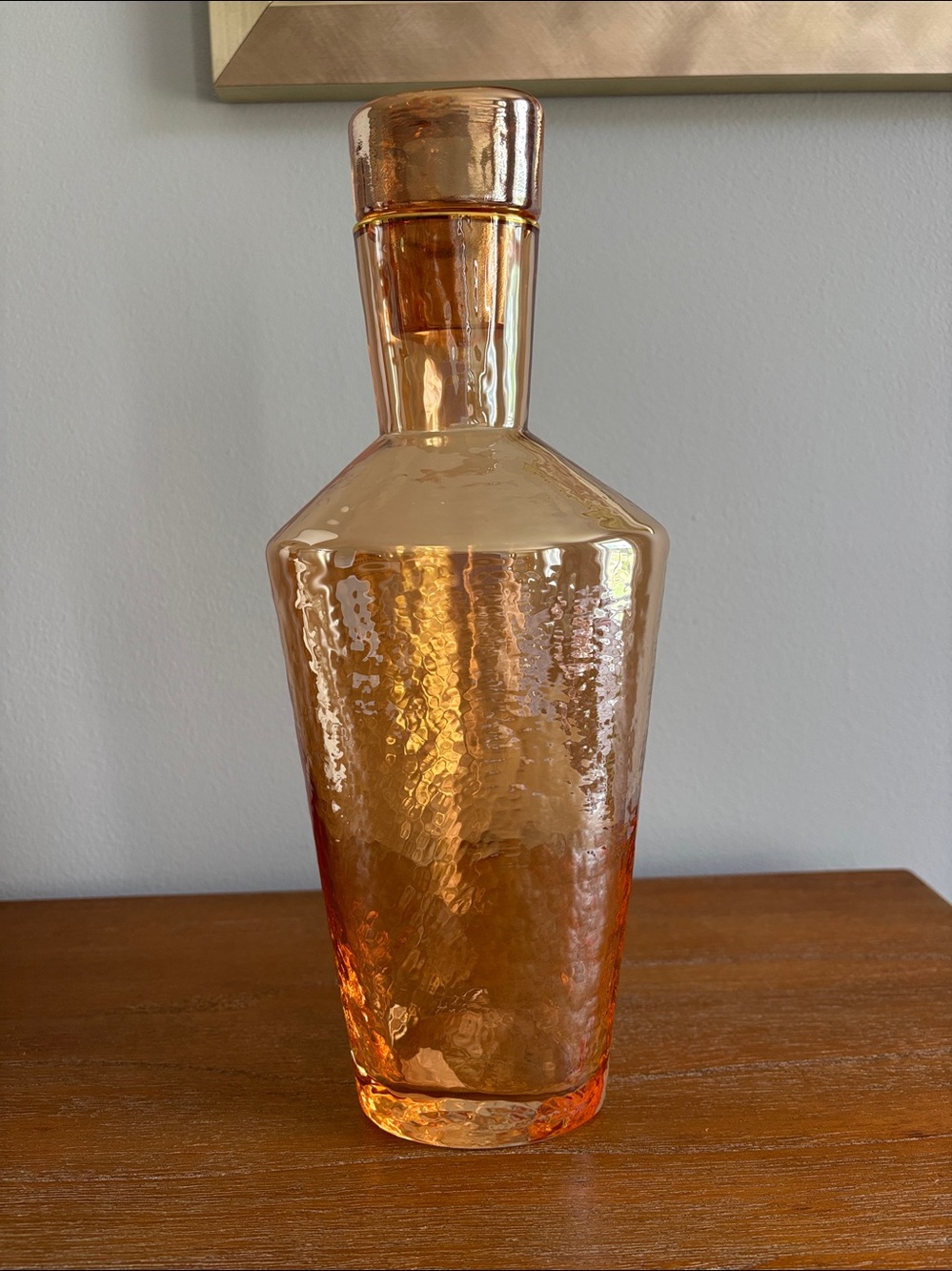NWT Anthropologie Zaza Lustered Decanter in Honey - Picture 4 of 11